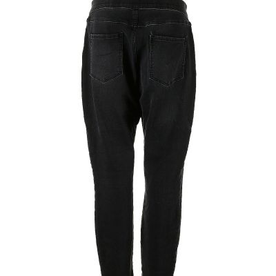 Terra & Sky Women Black Jeggings 0X Plus