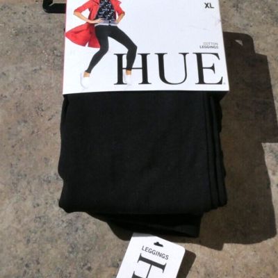 Hue Black SZ XL Soft Cotton Leggings U14635