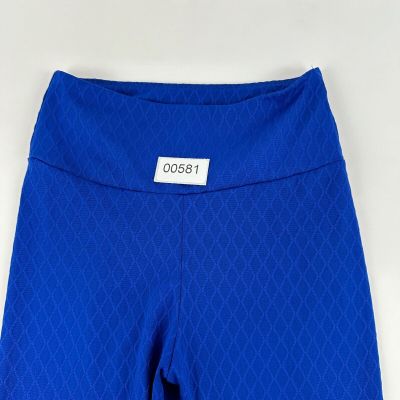 CM Fashion Leggings Womens Blue Waffle Pattern