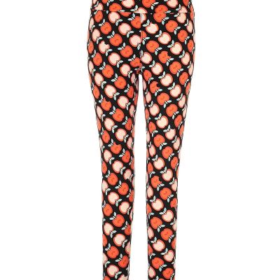 Lularoe Women Orange Leggings 1X Plus