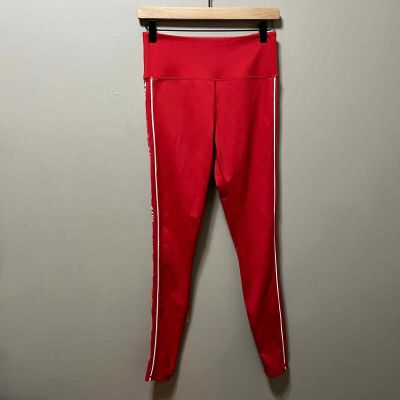 Zyia Red Logo Stripe Light N Tight Hi-Rise Leggings size 6-8 Medium