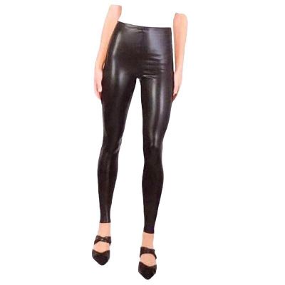 Joie Faux Leather Stretch Leggings Black Shiny Stretch Womens Size Medium NWT