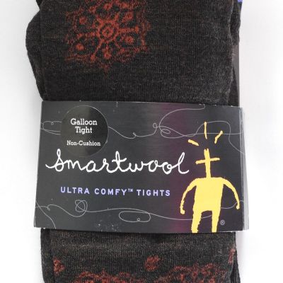 Smartwool Galloon Tight Brown Chestnut Heather Wool Blend Tights Size S NEW