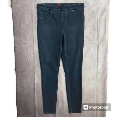 Spanx Jeans Style Womens Blue Jean-Ish Ankle Leggings Stretch Size Large
