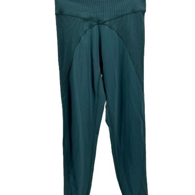 OFFLINE By Aerie Teal Goals High Waisted Ribbed Leggings Size Large