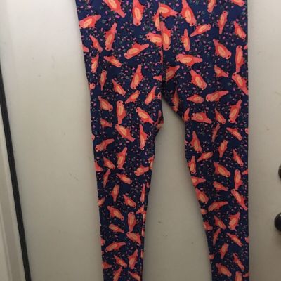 Lularoe T/C Leggings with Parrot Design