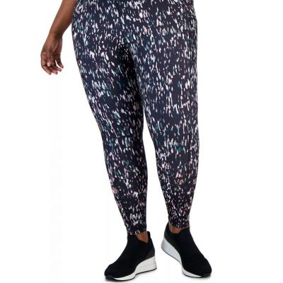 ID Ideology Women Plus Size Printed 7/8 Legging