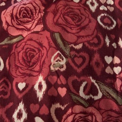 LulaRoe Valentine Floral/Hearts Leggings  TC