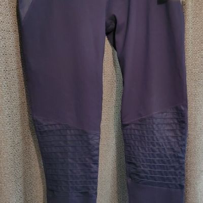 Joy Lab Black Premium Fabric Moto Mid-Rise Leggings Size XXL NWT