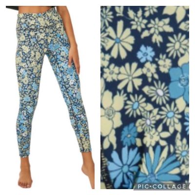 Free People Movement Lose Control Wrap Floral Leggings Size Small