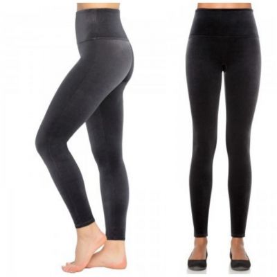 SPANX Ready-To-Wow High Rise Velvet Leggings Black | Medium