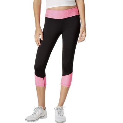 allbrand365 designer Womens Colorblocked Capri Leggings Size X-Small Color Pink