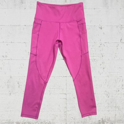 Zyia Active Pocket Light n Tight Capri Pink Size XS