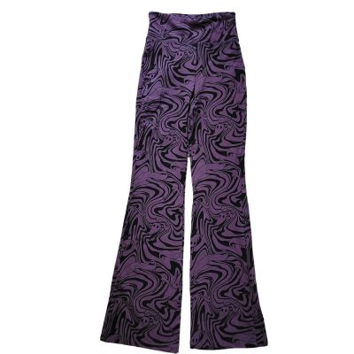 Disney Size XS Nightmare Before Christmas Flare Leggings Zero Print Purple Black