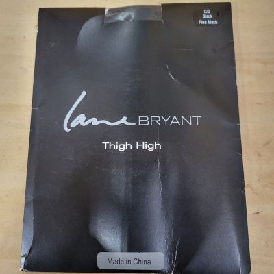 Lane Bryant Fine Mesh Thigh High Stockings Size C/D