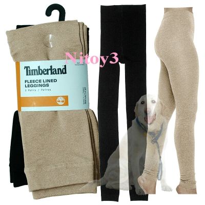 Timberland Basic Fleece-Lined Leggings-2/Pack Women M/L: 5’.2-5 11