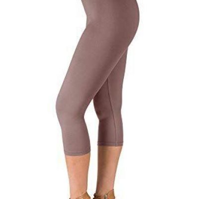 SATINA High Waisted Capri Leggings for Women - Capri Leggings for Women -...