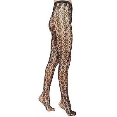 New Women's STEMS Black Star  Fishnet Tights  One Size