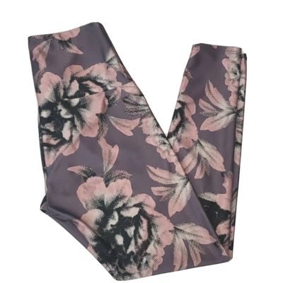 ONZIE Leggings Womans Extra Small Pink Flow Carrera Peony Floral Stretch