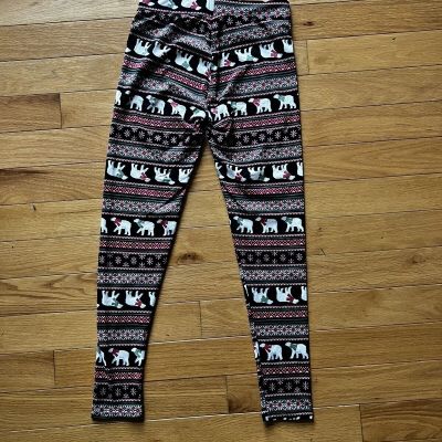 Shosho Ladies Holiday leggings polar bears NWT Small