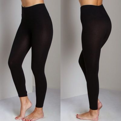 Spanx Shapewear Look-At-Me Shapping Cotton Leggings Black Size L