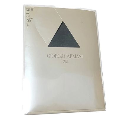 NEW Vintage Giorgio Armani Calze Pantyhose OLIVE Size C Opaque