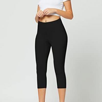High Waist Leggings in Shorts, Capri & One Size Plus Capri Length Solid Black