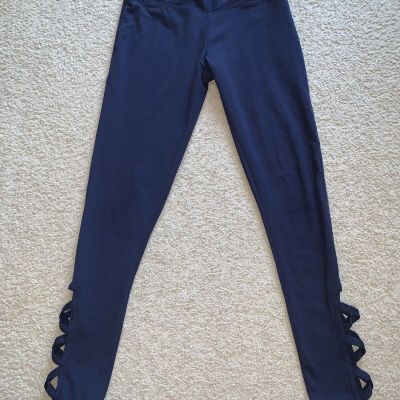 Balance Collection sz small S navy blue capri leggings