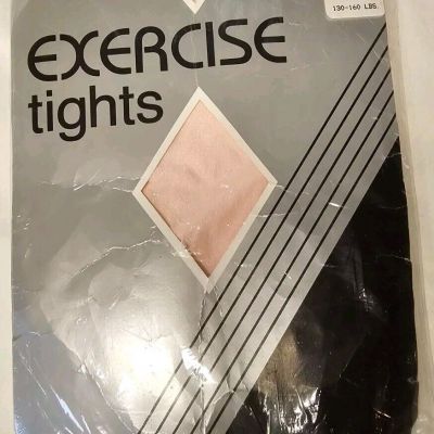 Exercise Tights 80s Shiny Nylon Pink B 130-160lbs Vintage New In Package
