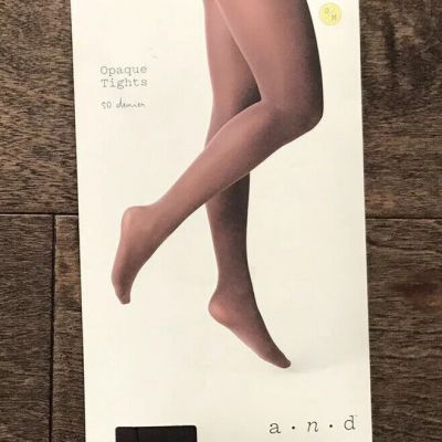 A New Day Woman’s Chocolate/Brown/Mesquite Opaque Tights Hosiery Pantyhose S/M