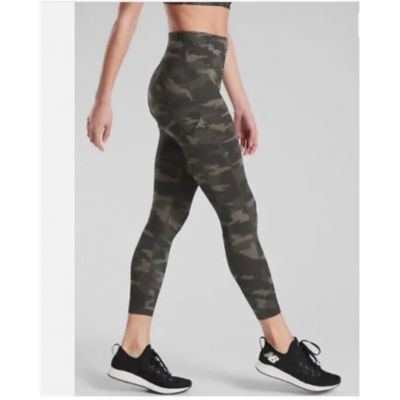 Athleta Ultimate Camo 7/8 Legging Olive Green