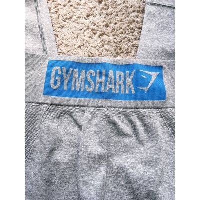 Gymshark Flex Leggings Full Length Heathered Grey Blue Size XS