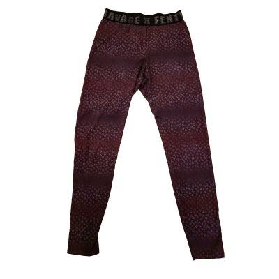 Savage X Fenty By Rihanna Womens Legging Leopard Maroon Size Medium Yoga Workout