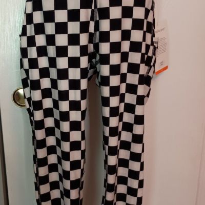 NWT Legging Depot, Ankle Length Checkerboard Print Leggings Sz 1X