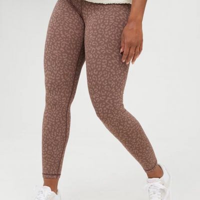 NWOT Offline by Aerie Leggings Taupe Leopard Women's Size XL Athletic Yoga Pants