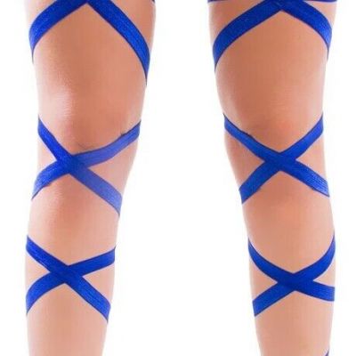 IHeartRaves Non-Slip Royal Blue Rave/Festival Leg Wraps OS - NWT (RARE Color)