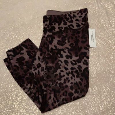 Calvin Klein Womens High-Waist 7/8 Length Leggings Size 2X Animal Print