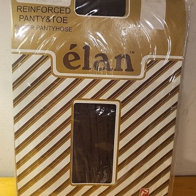 Elan Queen Size Panty Hose  1980s New Old Stock Vintage - French Coffee