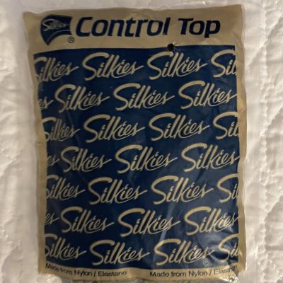 Vtg Silkies Control Top Hose Support Leg Pantyhose Hosiery X-Tall Misty Gray 740