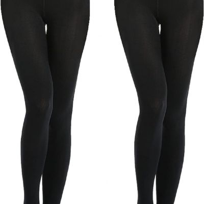 Women's 400D Thermal Fleece Tights - 2 Pairs of Winter Warmth