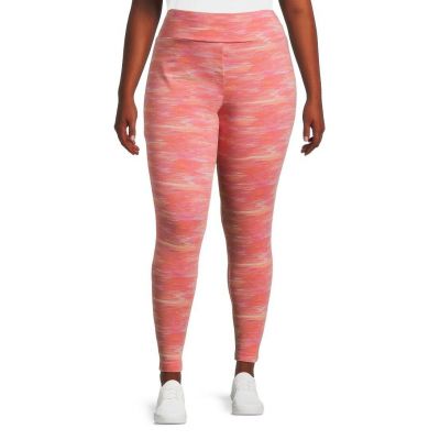 New Terra And Sky High Rise Space Dye Leggings Womens Size 1X (16W - 18W)