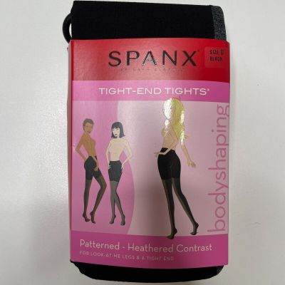 Spanx Tights Womens Size D Black Gray High Waisted Tight End Shaping Shapewear