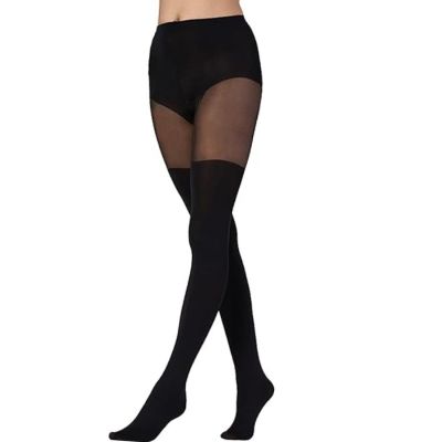 Women's Faux Thigh High Pantyhose Opaque Tights Tights Over Knee Stockings Th...