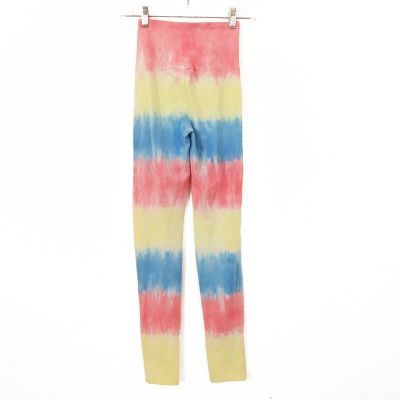 BP High Rise Leggings Size XXS Ankle Length Stretch Pink Yellow Blue NEW B51