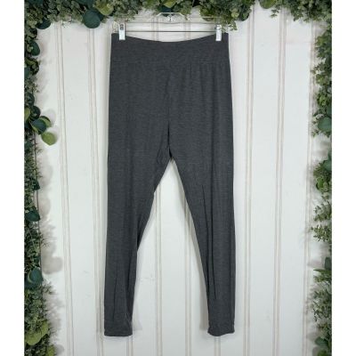 Cuddl Duds Women Leggings MEDIUM Gray Casual Comfy Lounge