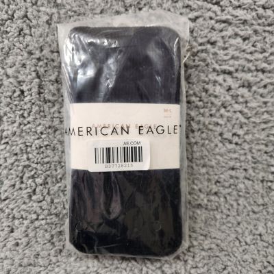 AMERICAN EAGLE Tights Womens M - L Black Opaque - One Pair - B37728215