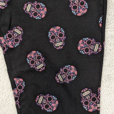 Torrid Leggings Women Size 1 XL Skull Print Lounge Pants Skeleton Halloween Goth