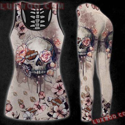 Harley--Davidson Limited Edition Woman Tanktop Legging 3D All Over Print S-5XL