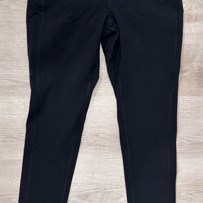 Lucy Womens Leggings Black Stretch Pull On Yoga Pants Sz Large