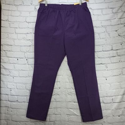 Chic Comfort Leggings Womens Plus Sz 18 Purple Pullon  Vintage New With tags